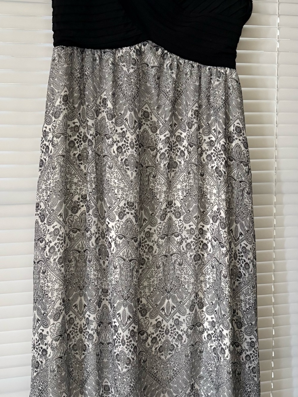 Black and White Printed Women's Skirt